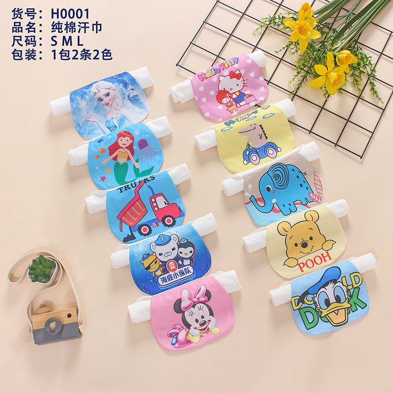 Cotton Double Layer Sweat Absorbent Towel for Babies