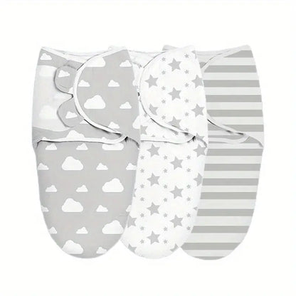 Universal Cotton Baby Blanket with Adjustable Swaddle