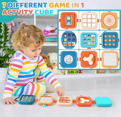 Busy Sensory Puzzle Cube