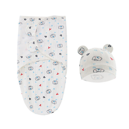 Cotton Swaddling Sleeping Bag Set for Newborns