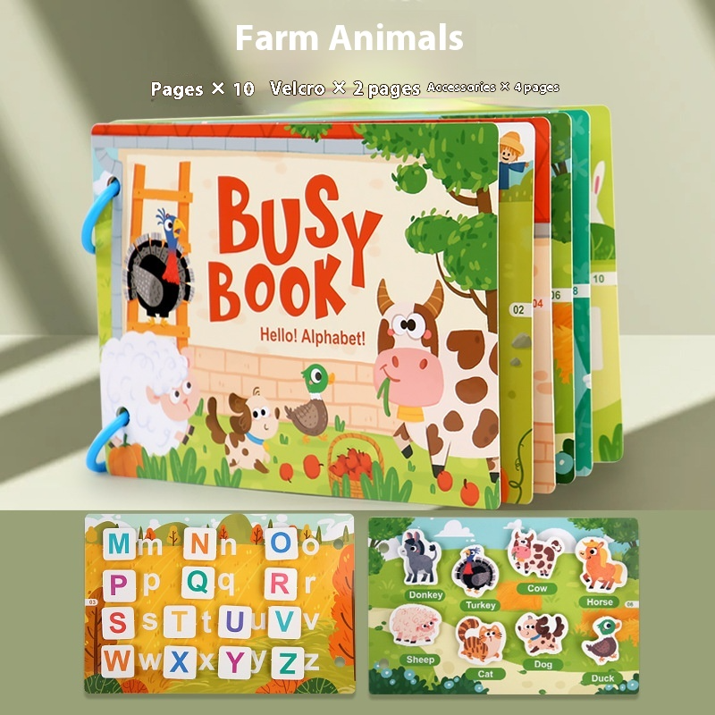 Children's Quiet Book - Paper Logical Thinking Activity Toy (Small Size)