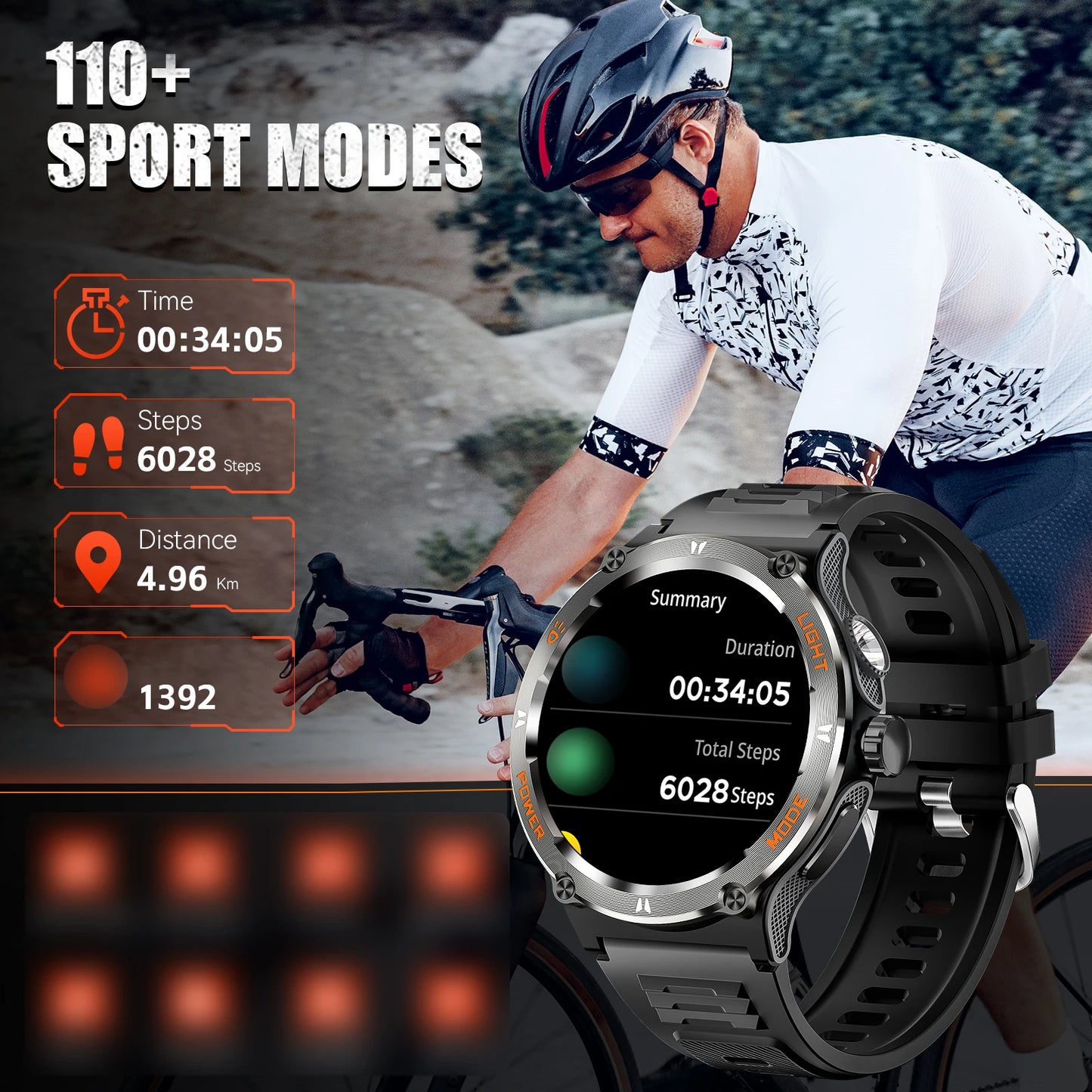 EIGIIS KT76 – Multi-sport smartwatch with bold style