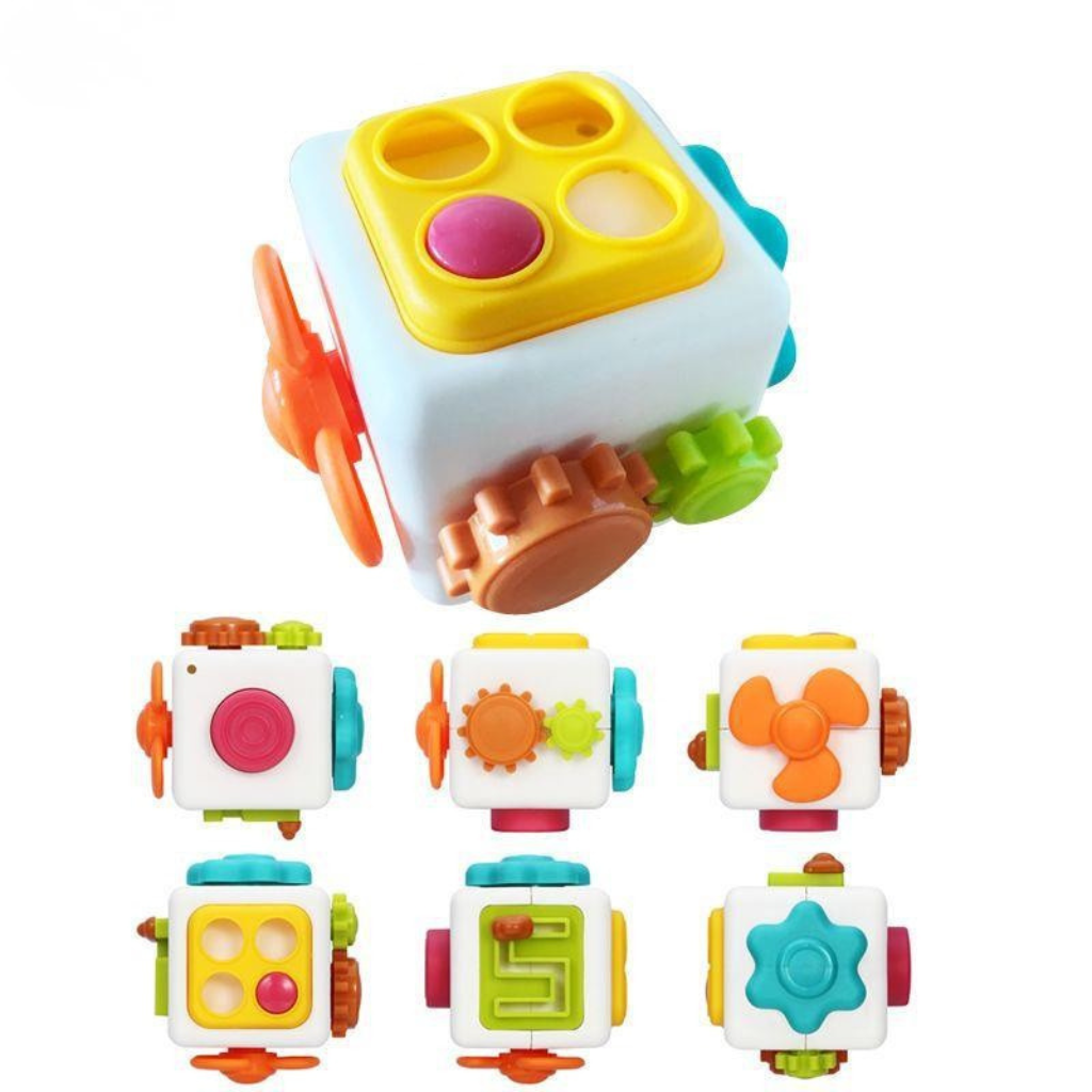 Soft Rubber Baby Grasp Ball Rattle - Sensory Toy
