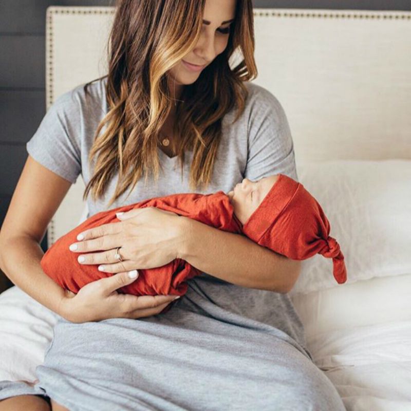 Solid Color Newborn Sleeping Bag and Swaddling Clothes
